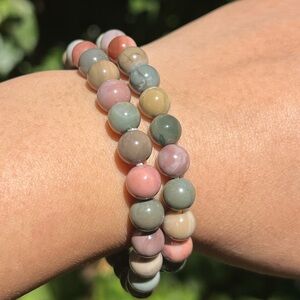 8mm stretchable‎ multicolor Alashan bracelet